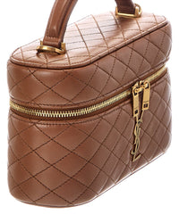 Saint Laurent Saint Laurent Gaby Leather Cosmetic Case