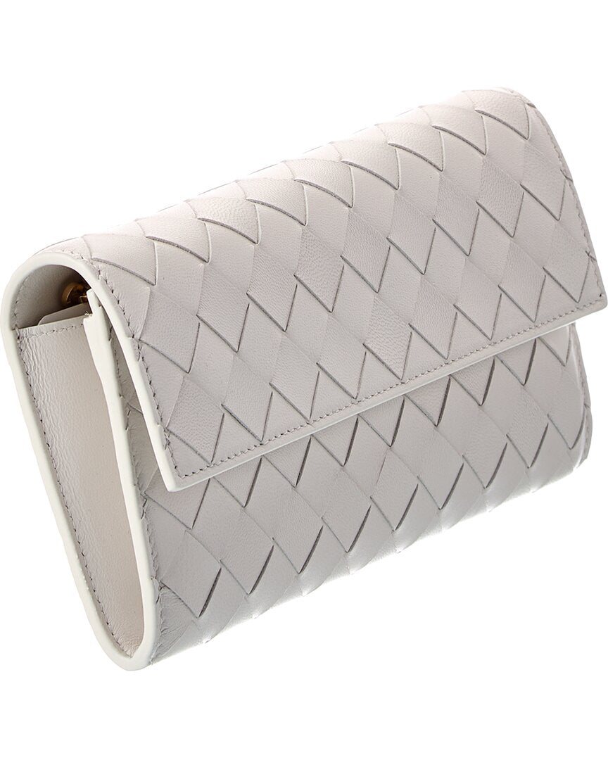 Bottega Veneta Bottega Veneta Intrecciato Leather Chain Wallet