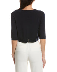 S Max Mara Shoulder Wrap Wool Cardigan