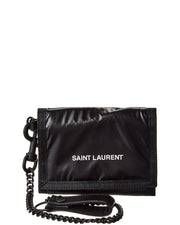 Saint Laurent Nuxx Nylon Chain Wallet