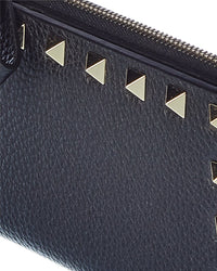 Valentino Rockstud Leather Card Case