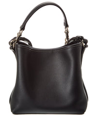 Gucci Gg Mini Emblem Leather Bucket Bag