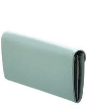 Ferragamo Asymmetrical Flap Leather Continental Wallet On Chain