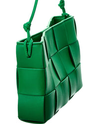 Bottega Veneta Bottega Veneta Cassette Intreccio Leather Pouch On Strap
