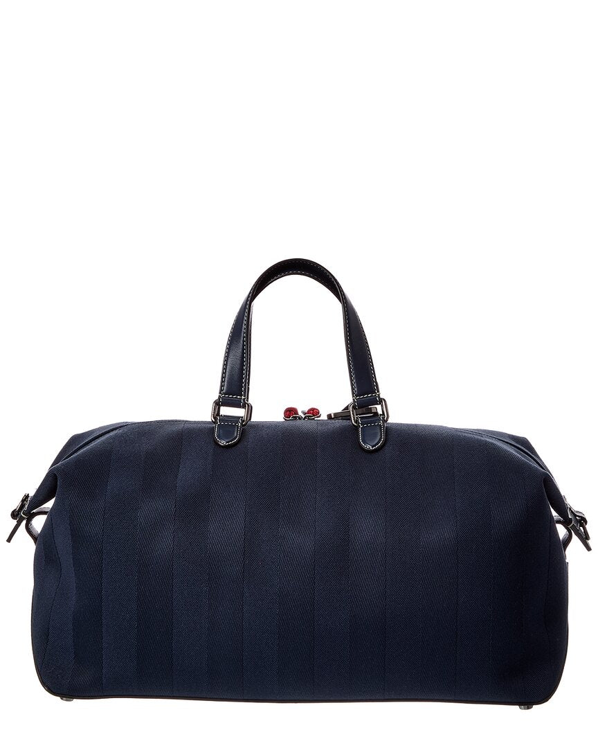 Fendi Lui 45 Pequin Canvas Duffel Bag