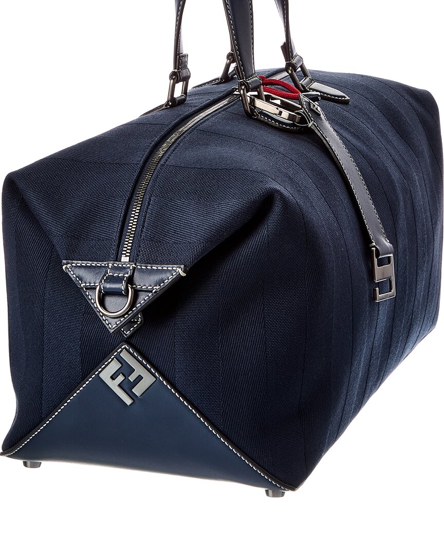 Fendi Lui 45 Pequin Canvas Duffel Bag