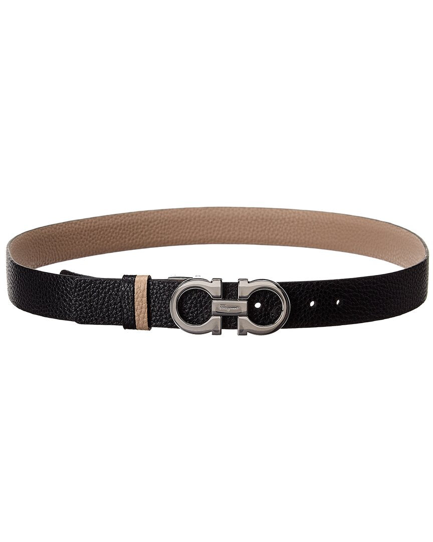Ferragamo Gancini Reversible & Adjustable Leather Belt