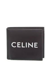 Celine Logo Leather Bifold Wallet