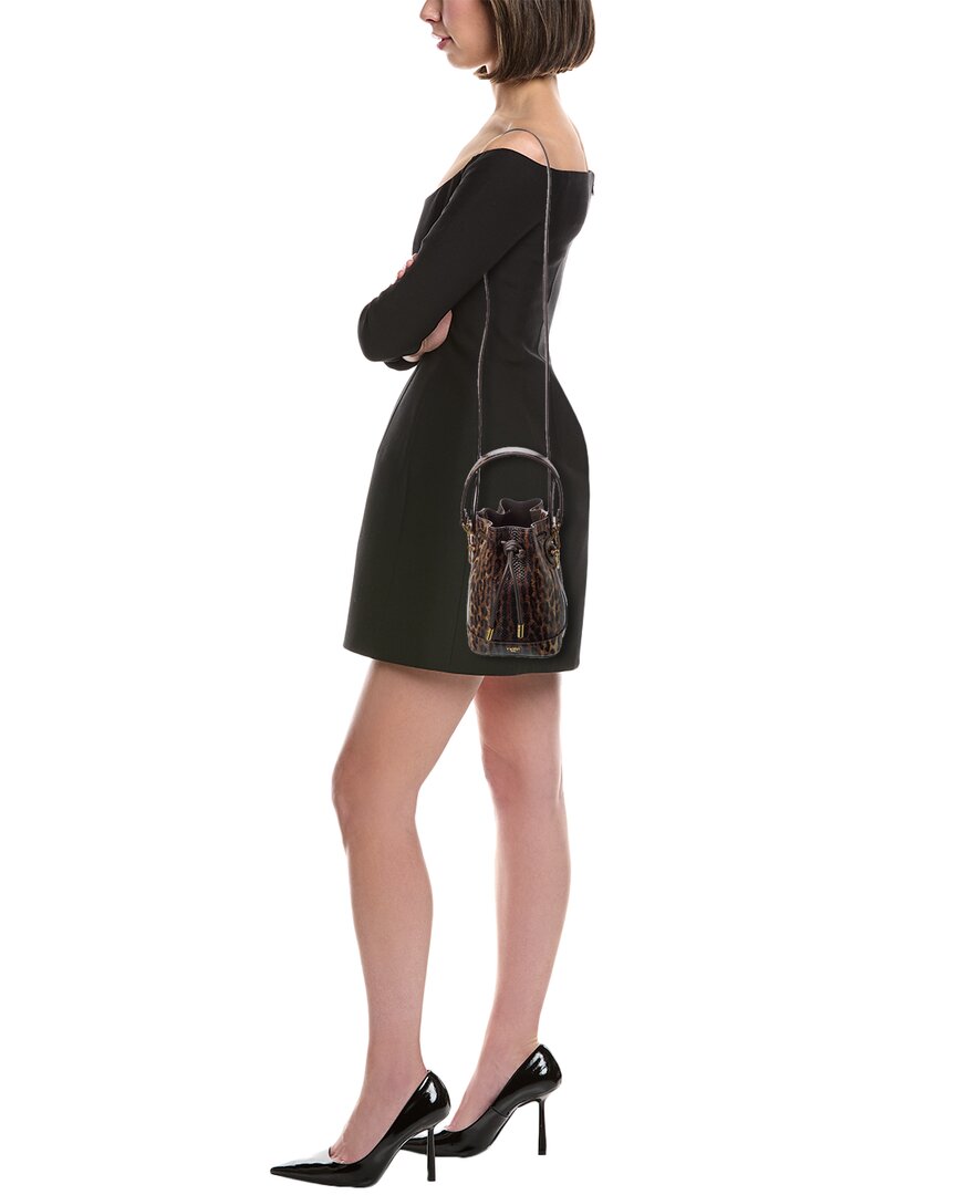 Fendi Mon Tresor Mini Snakeskin Bucket Bag