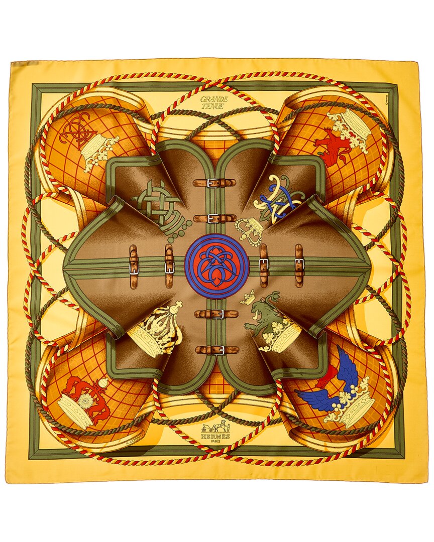 Hermès Grande Tenue Henri D'origny Silk Scarf (Authentic Pre-Loved)