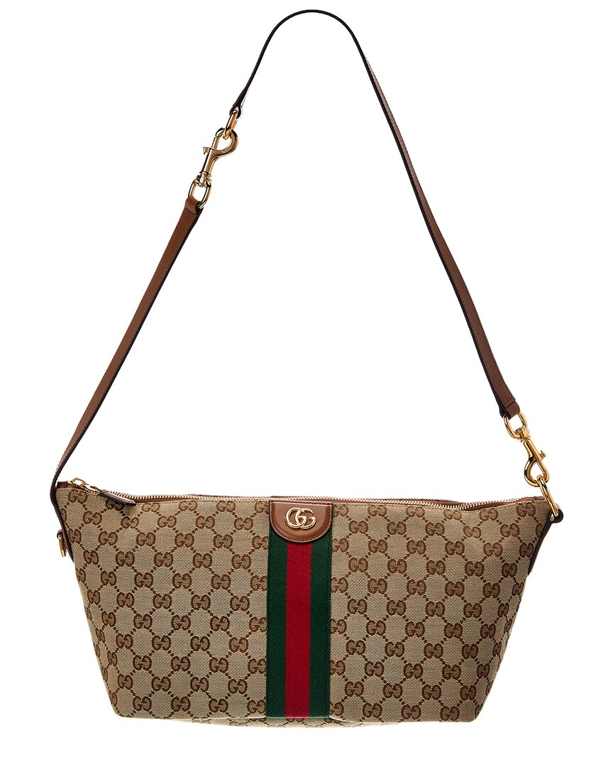 Gucci Gucci Ophidia Medium Canvas & Leather Cosmetic Cas
