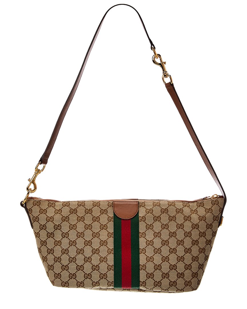 Gucci Gucci Ophidia Medium Canvas & Leather Cosmetic Cas