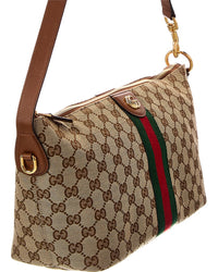 Gucci Gucci Ophidia Medium Canvas & Leather Cosmetic Cas