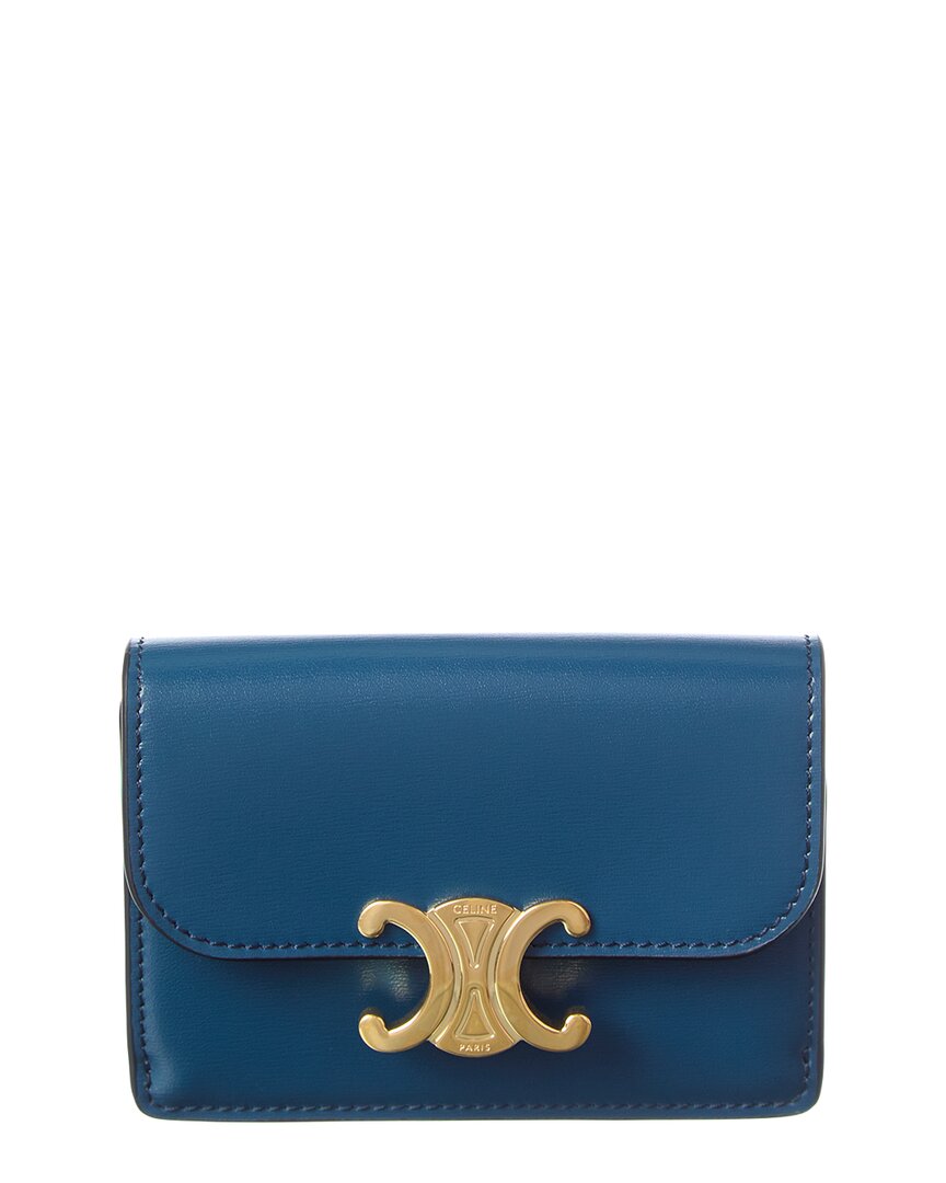 Celine Triomphe Leather Card Holder
