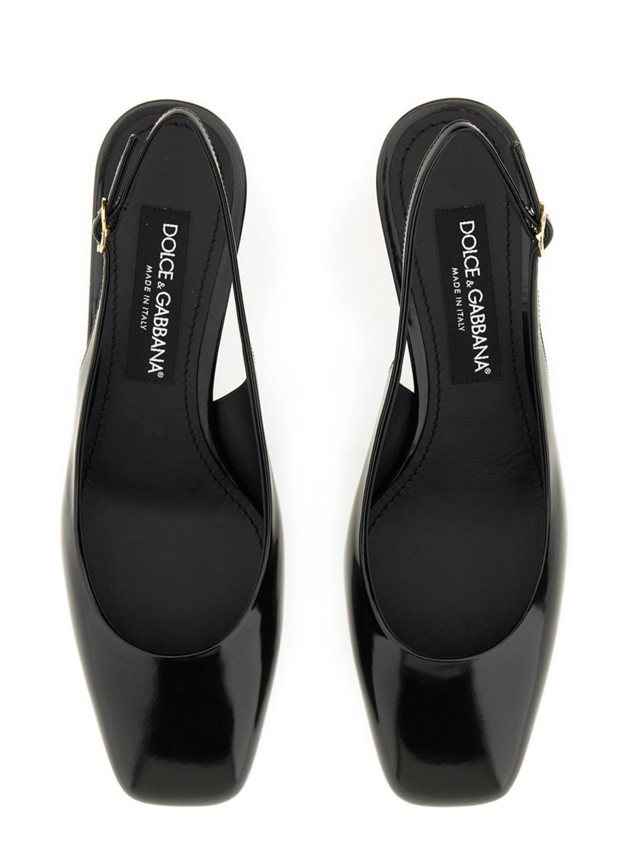 Dolce & Gabbana Women Patent Leather Slingback