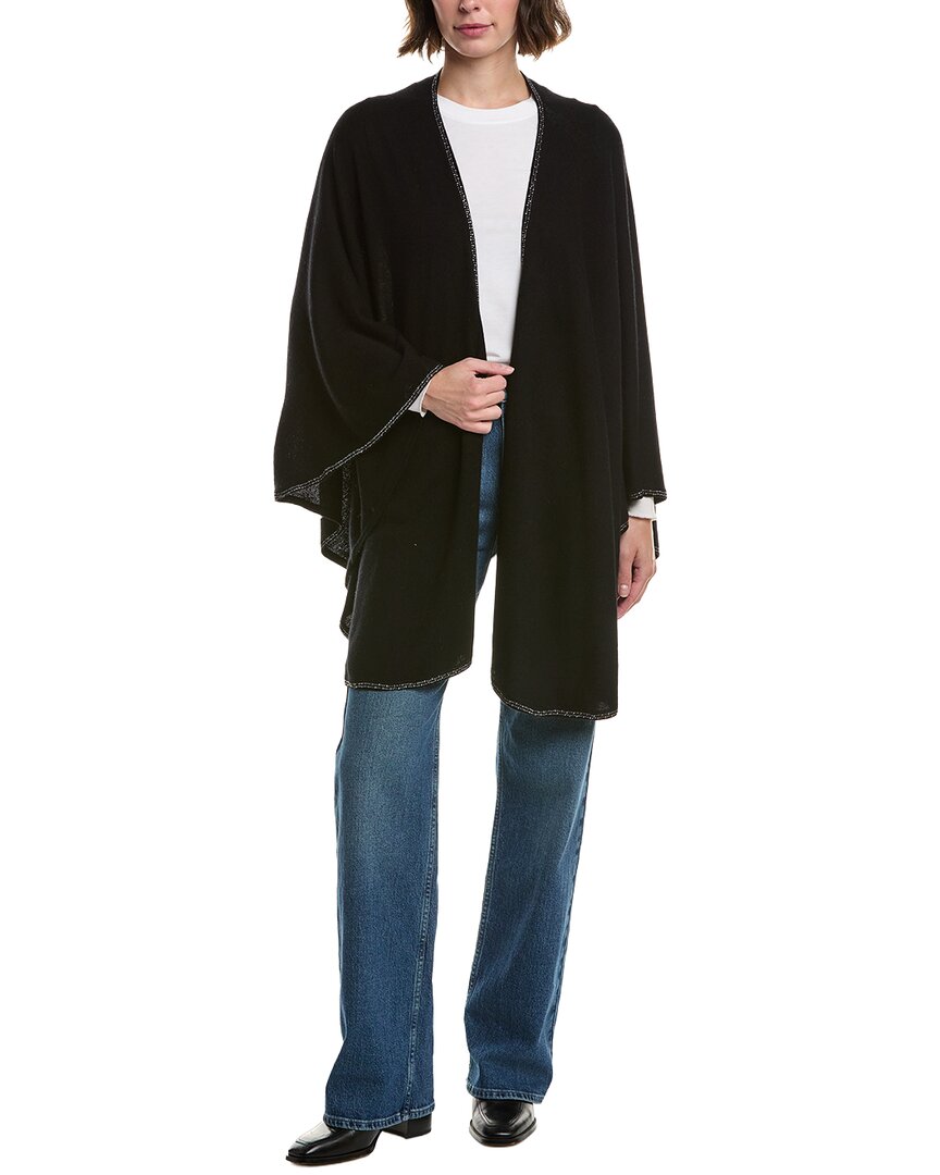 Sofiacashmere Knit Wool & Cashmere-Blend Cape