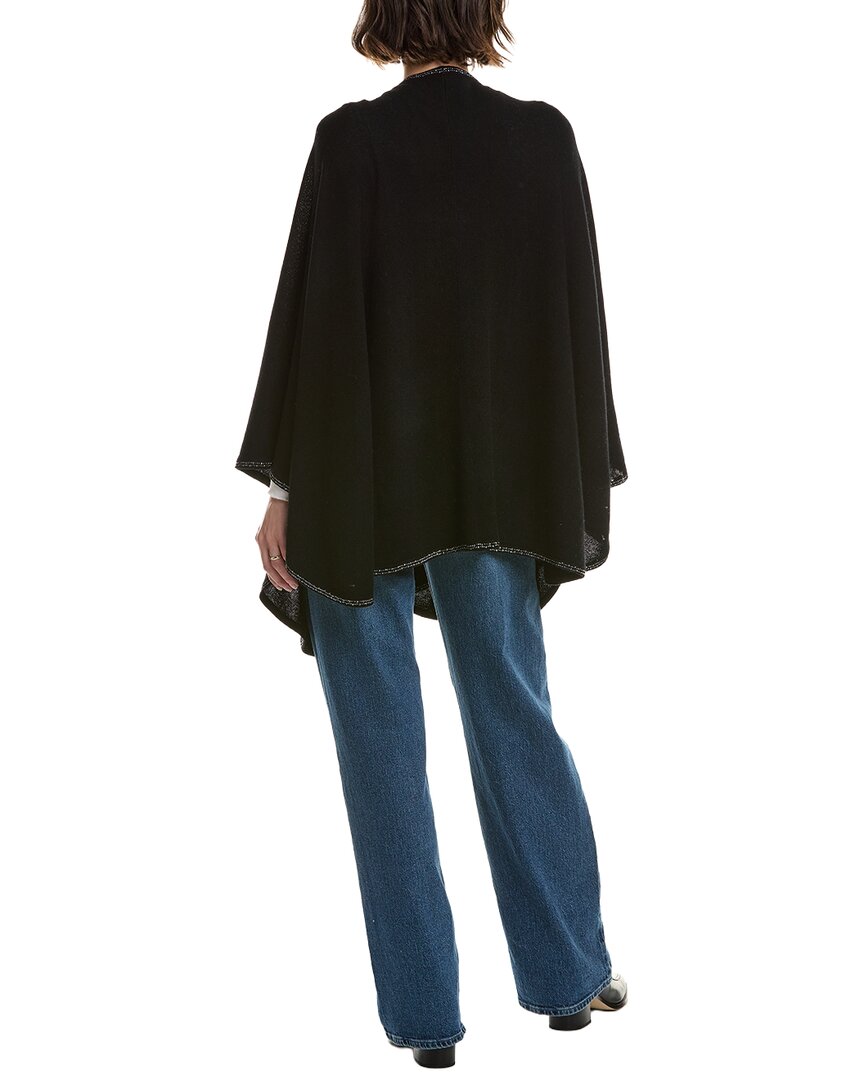 Sofiacashmere Knit Wool & Cashmere-Blend Cape