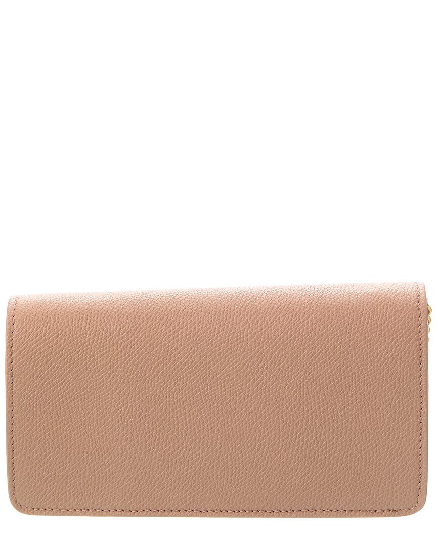 Valentino Valentino Vlogo Signature Leather Wallet On Chain