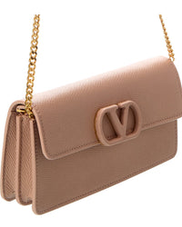 Valentino Valentino Vlogo Signature Leather Wallet On Chain