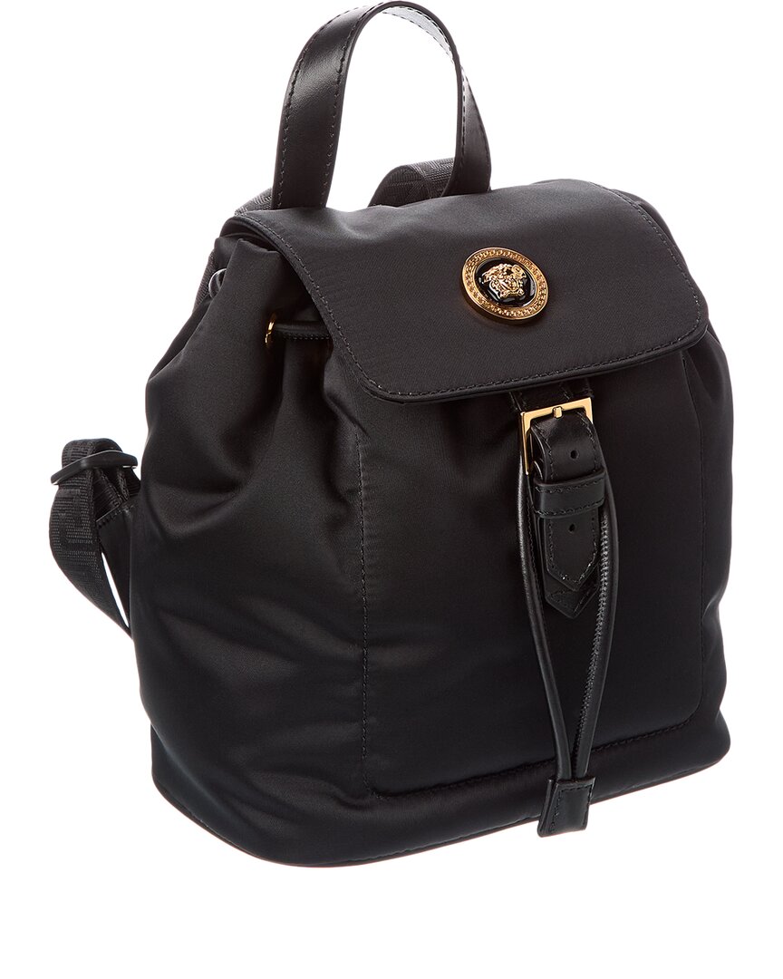Versace Nylon & Leather Backpack