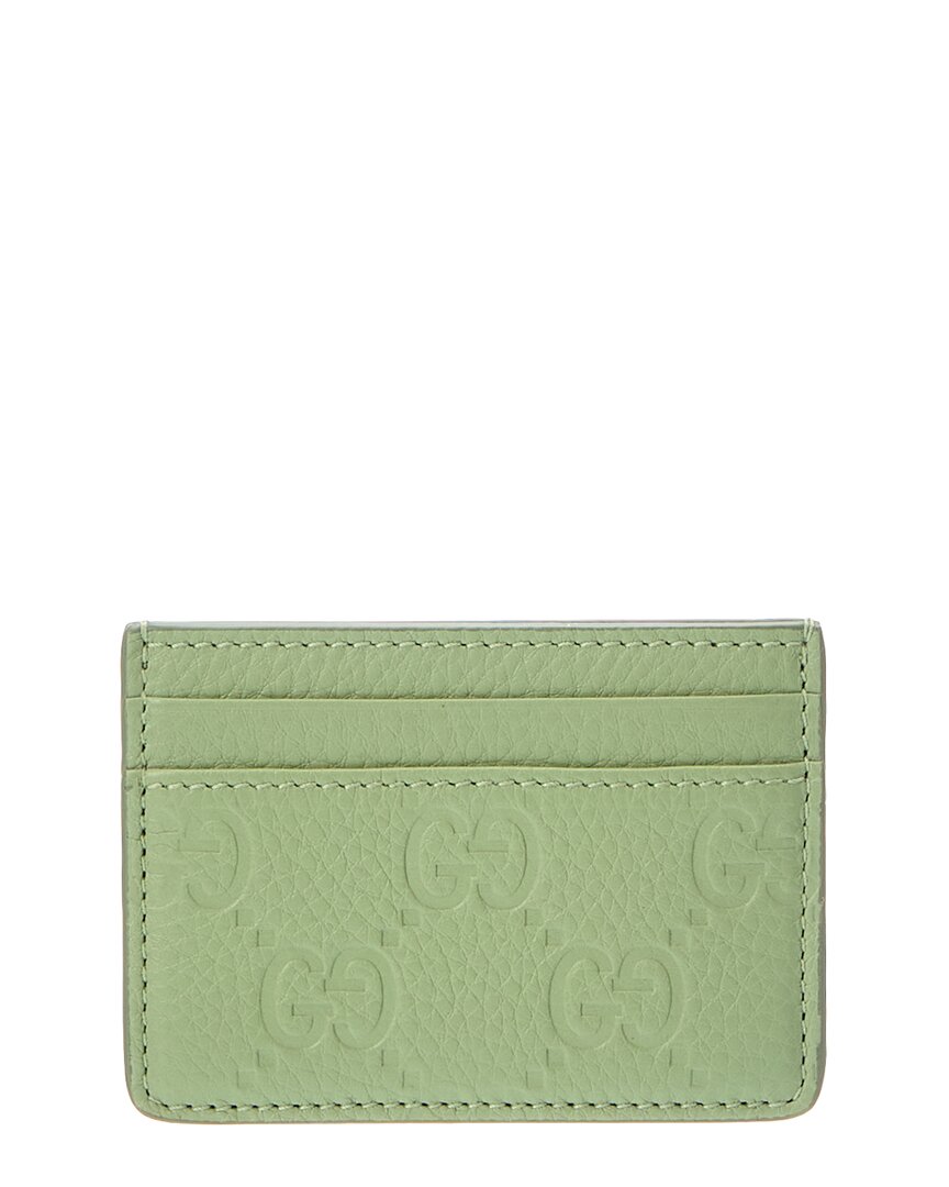 Gucci Gucci Gg Emblem Leather Card Case