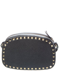 Valentino Rockstud Grainy Leather Camera Bag