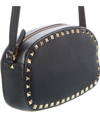Valentino Rockstud Grainy Leather Camera Bag
