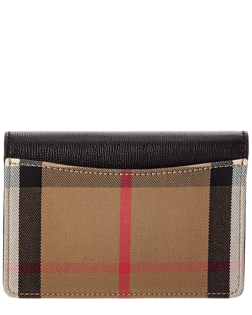Burberry Burberry Check Canvas & Leather Crossbody