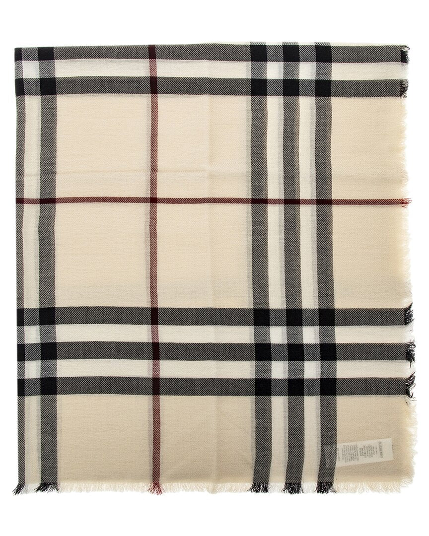 Burberry Check Wool Scarf