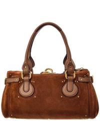 Chloé Chloé Paddington Suede & Leather Shoulder Bag