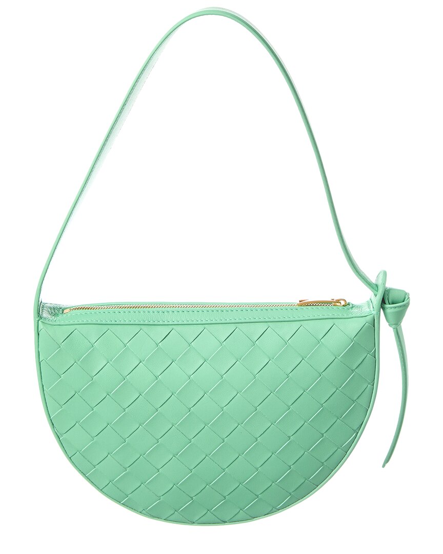 Bottega Veneta Bottega Veneta Sunrise Mini Intrecciato Leather Hobo Bag