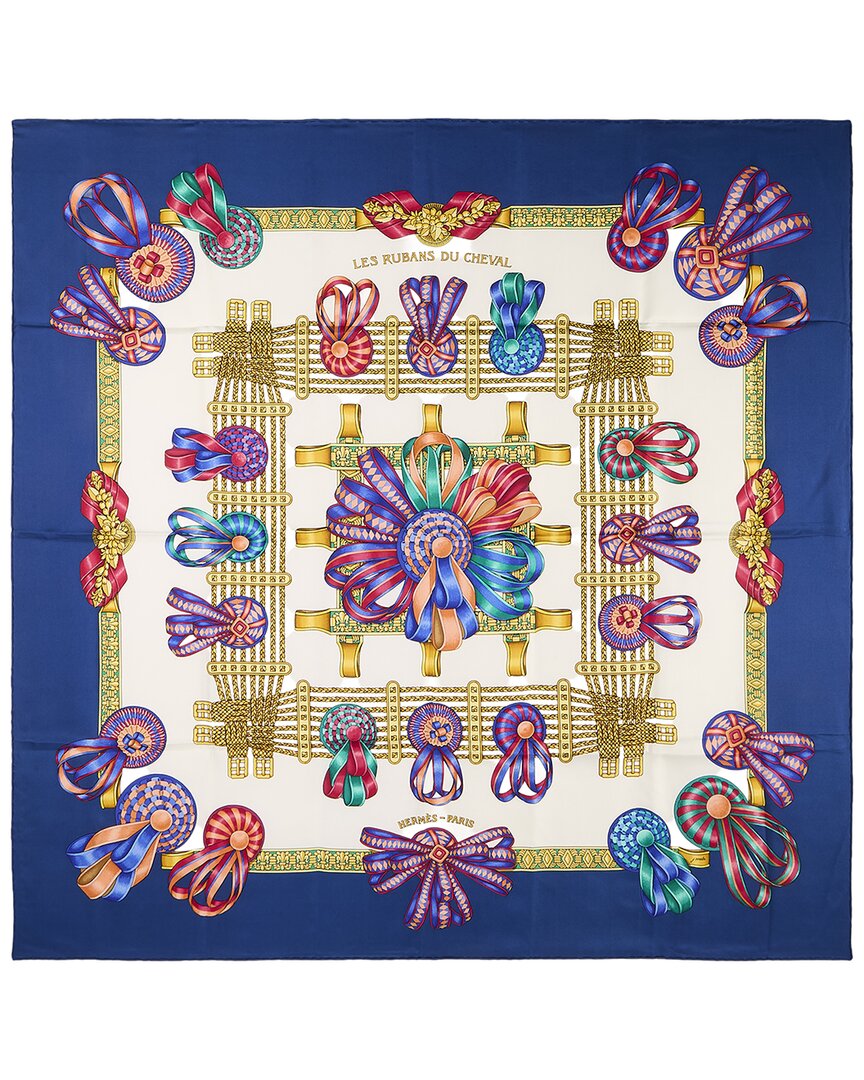 Hermès Hermès Les Rubans Du Cheval Joachim Metz Silk Scarf (Authentic Pre-Loved)