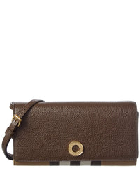 Burberry Burberry Check Canvas & Leather Crossbody