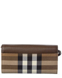 Burberry Burberry Check Canvas & Leather Crossbody
