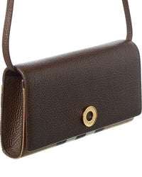 Burberry Burberry Check Canvas & Leather Crossbody