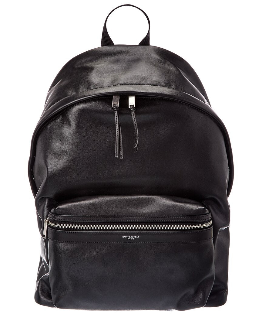 Saint Laurent Saint Laurent City Matte Leather Backpack