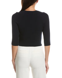 Max Mara S Max Mara Shoulder Wrap Ribbed Cardigan