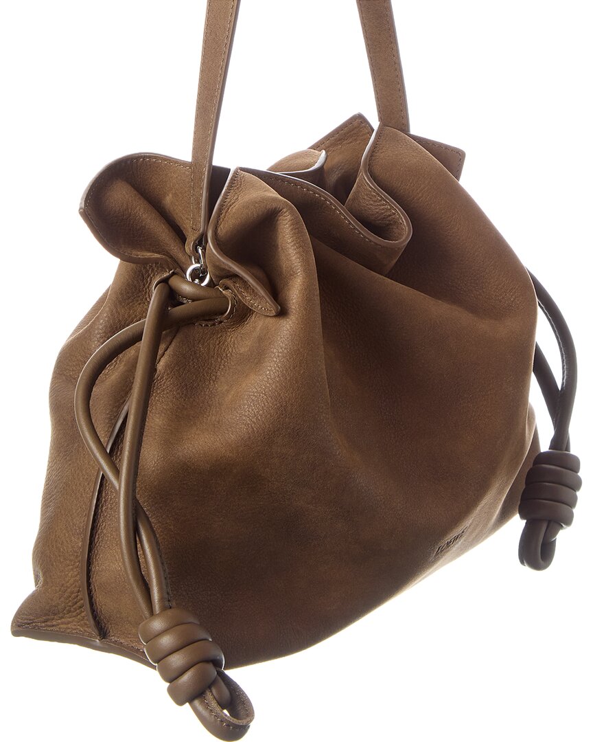 Loewe Flamenco Medium Leather Bucket Bag