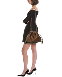 Loewe Flamenco Medium Leather Bucket Bag