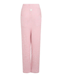 Ferragamo Womens Cotton Bouclé Knitted Pants