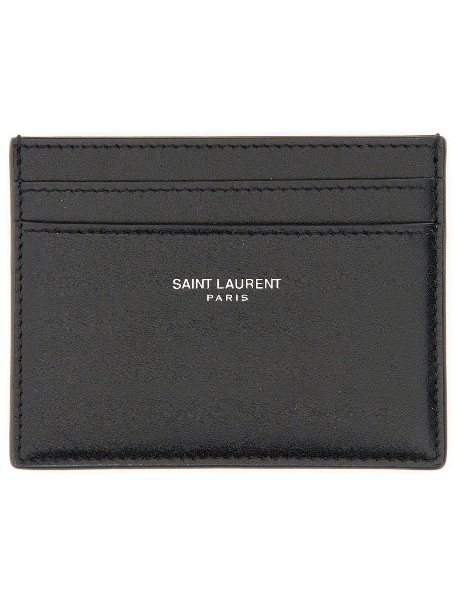 Saint Laurent Men Portacarte In Pelle