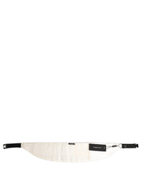 Dolce & Gabbana Dolce & Gabbana White Men Wide Waist Belt Cotton Men's Cummerbund