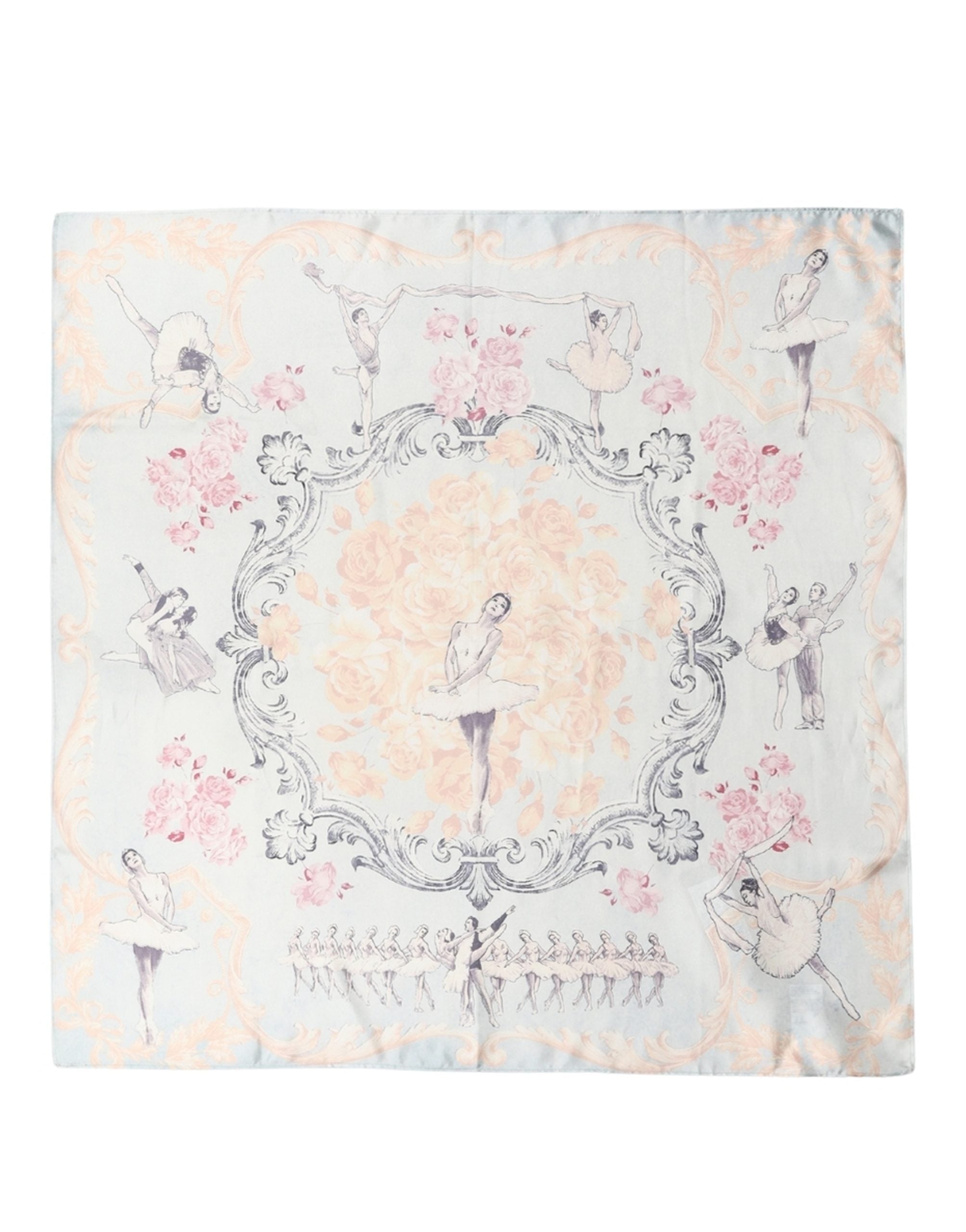 Dolce & Gabbana Dolce & Gabbana Men Multicolor Ballerina Floral Foulard Men's Scarf
