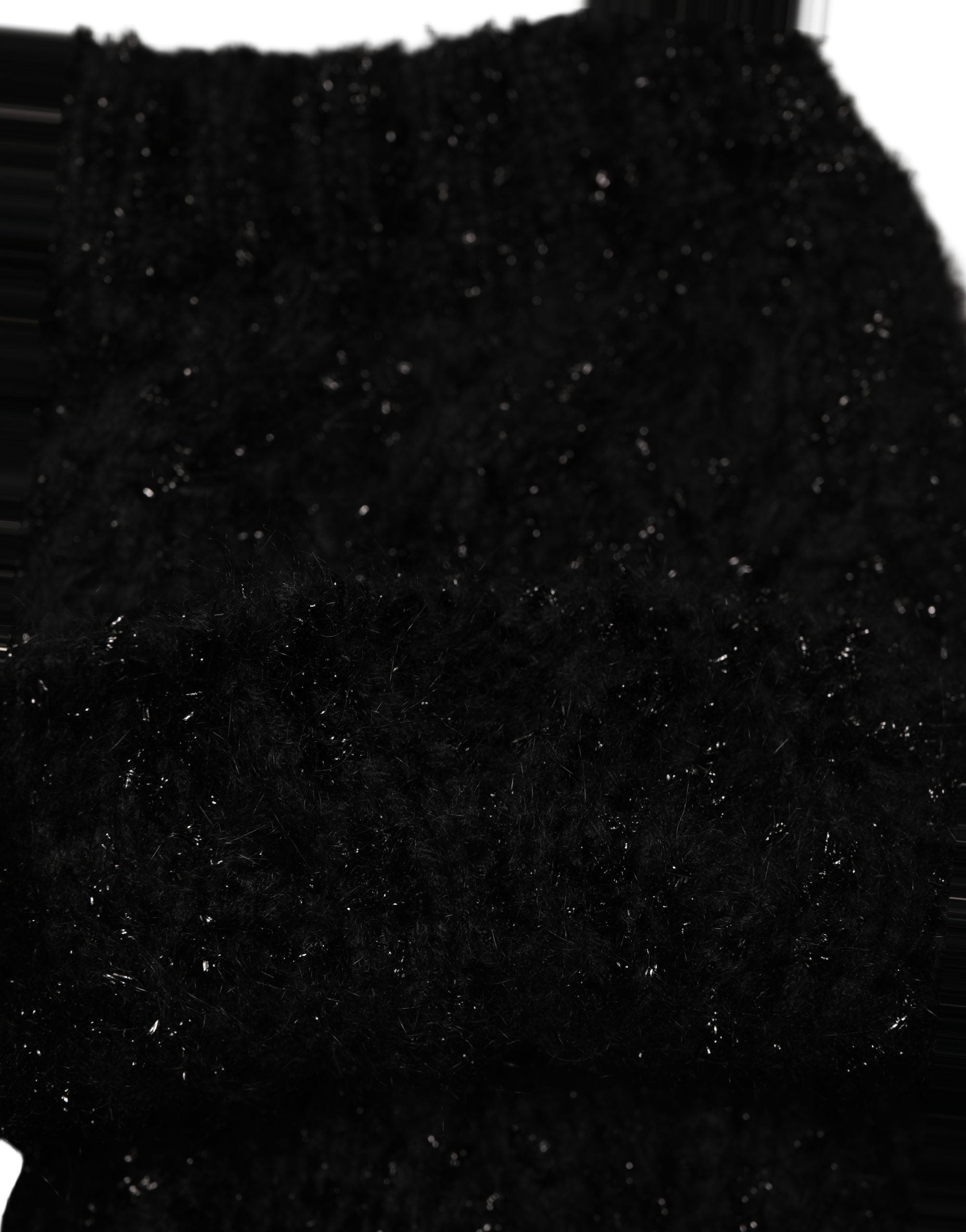 Dolce & Gabbana Dolce & Gabbana Men Black Cashmere Knitted Neck Warmer Men's Scarf