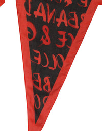 Dolce & Gabbana Dolce & Gabbana Men Red Black Graffiti Logo Lace Stole Men's Scarf