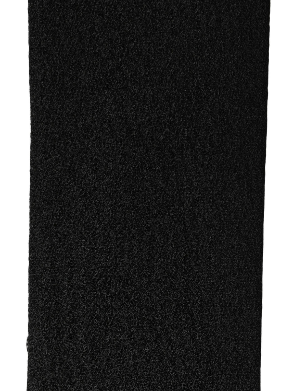 Dolce & Gabbana Dolce & Gabbana Men Black Wool Knitted Fringed Foulard Men's Scarf