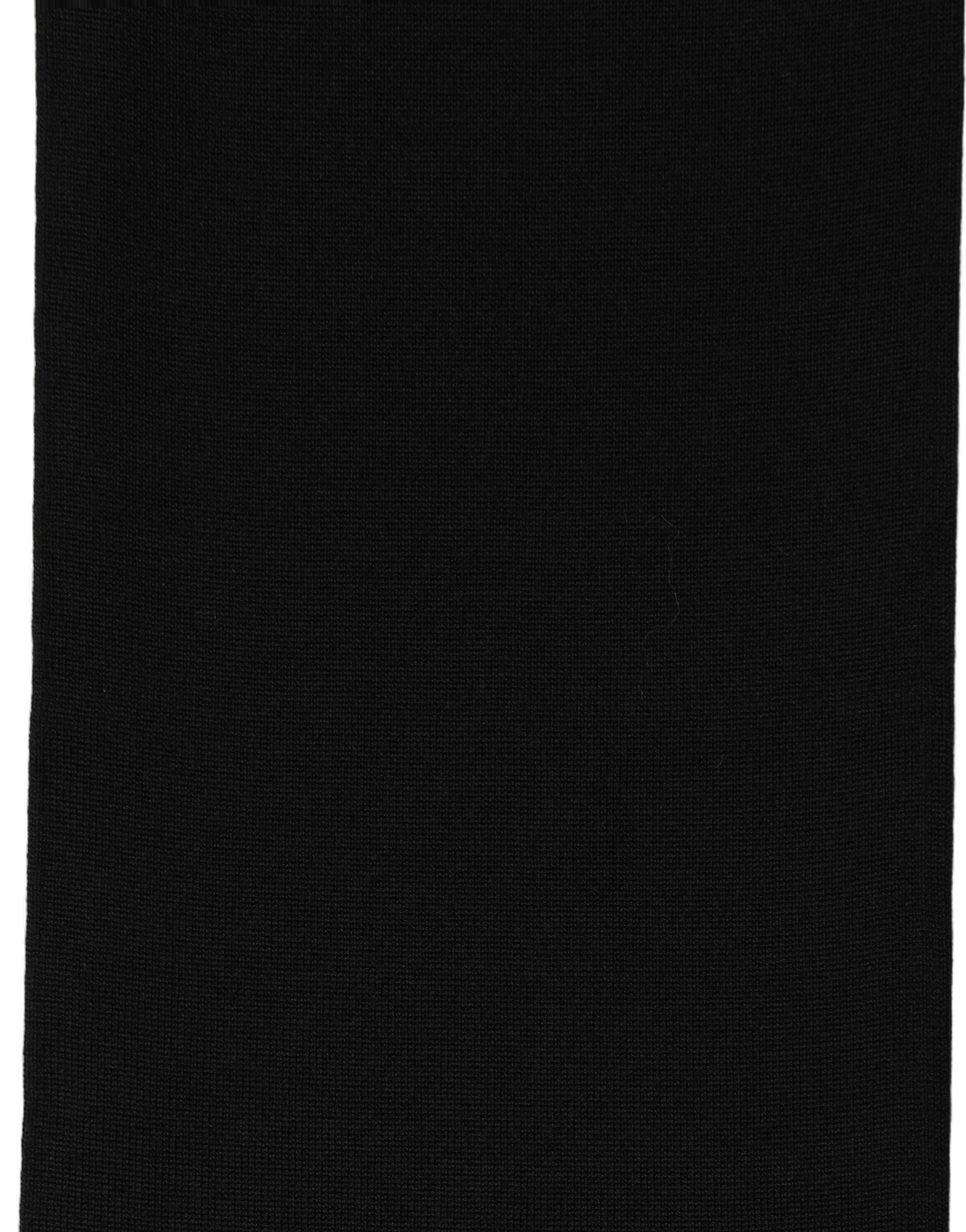 Dolce & Gabbana Dolce & Gabbana Black Wool Knitted Neck Shawl Foulard Men's Scarf