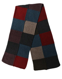 Dolce & Gabbana Dolce & Gabbana Multicolor Patchwork Knitted Foulard Men's Scarf