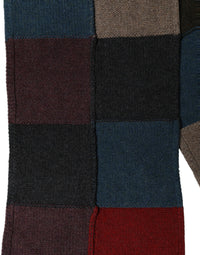 Dolce & Gabbana Dolce & Gabbana Multicolor Patchwork Knitted Foulard Men's Scarf