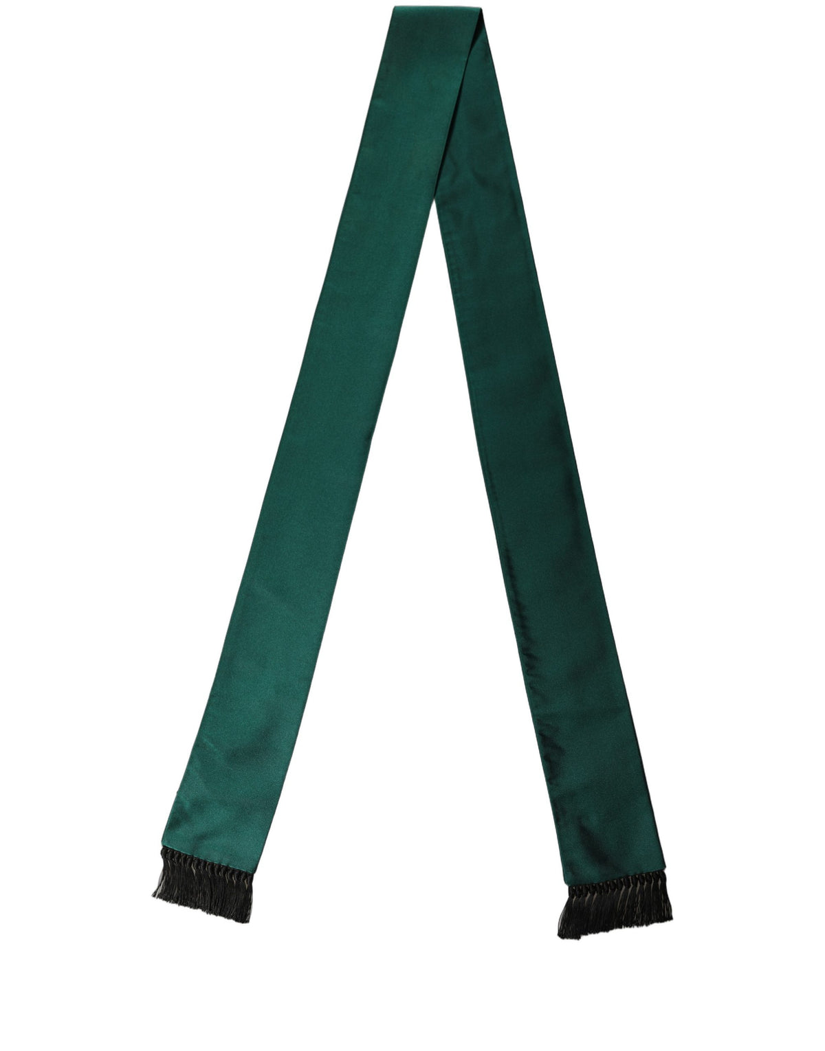 Dolce & Gabbana Dolce & Gabbana Men Green Satin Silk Fringed Lace Men's Stole